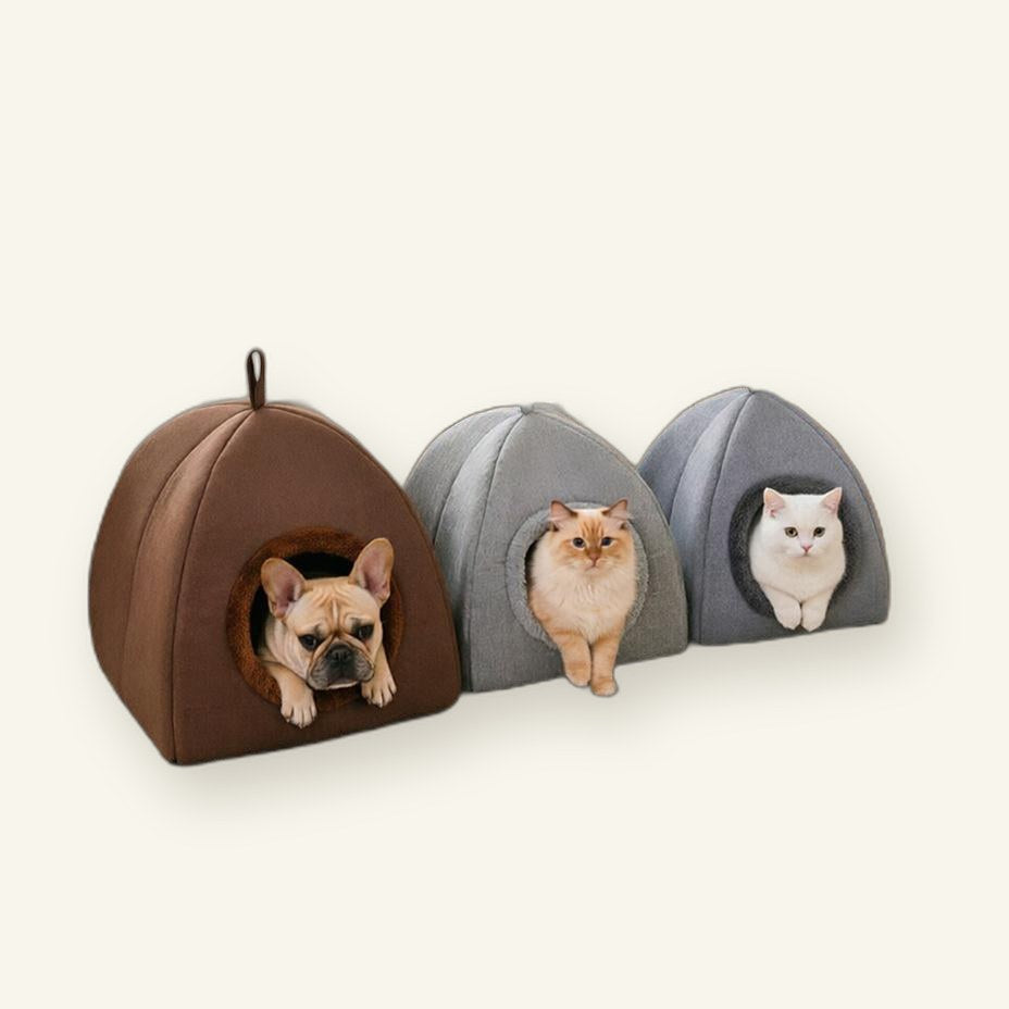 Enclosed Insulated Pet Bed With Extra Padding