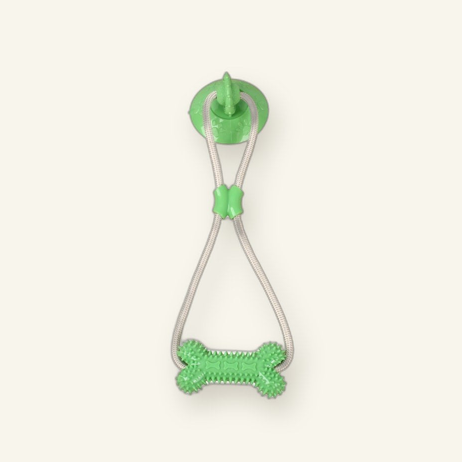Suction-cup Pull-rope Teething Toy For Interactive Pet Play